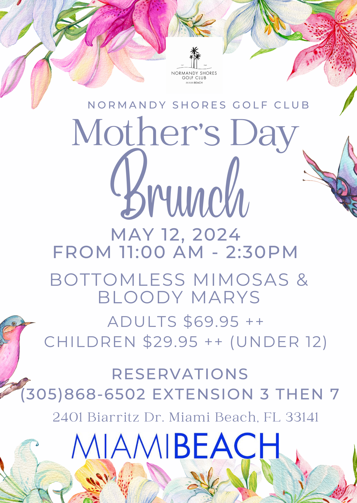 Normandy Shores Golf Club - (April 2024) Mother's Day Brunch Event